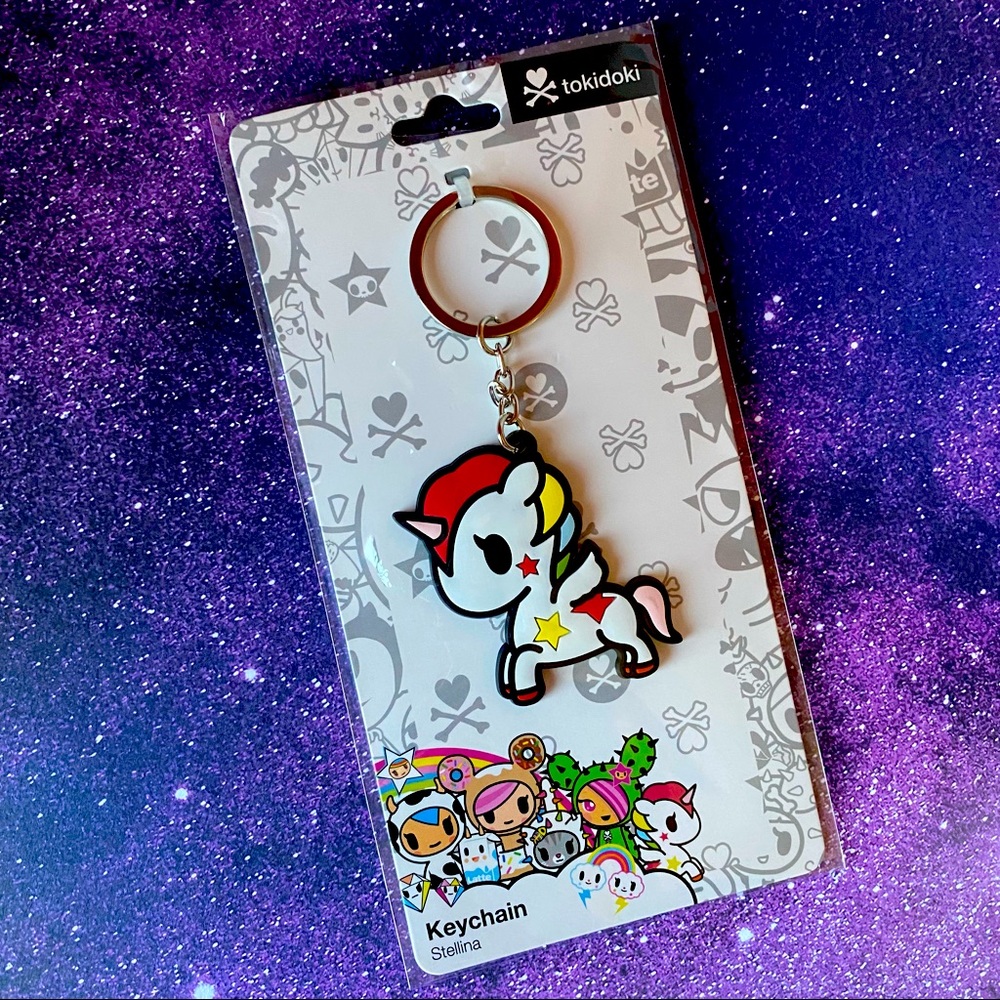 Tokidoki Stellina Unicorno Rubber Keychain NWT